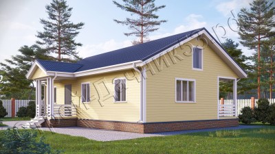 Проект каркасно-щитового дома Д–26